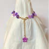 Dainty Purple Violets Elastic Bracelet