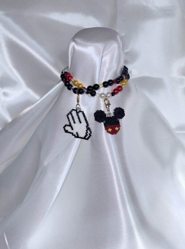 Mickey Elastic Interchangeable Charm Bracelet Set