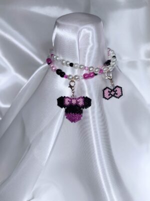 Minnie Elastic Interchangeable Charm Bracelet Set