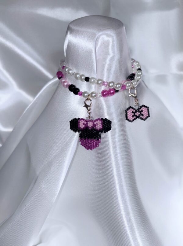 Minnie Elastic Interchangeable Charm Bracelet Set