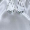 Pearl Tear Drop Hoop Earrings